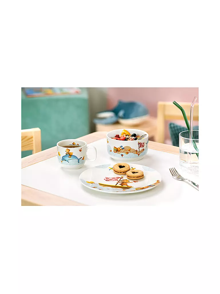 VILLEROY & BOCH | Service de table pour enfants en porcelaine Happy as a Bear 7 pièces | bunt