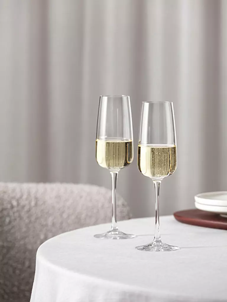 VILLEROY & BOCH | Set de 4 verres à champagne AFINA | Transparent