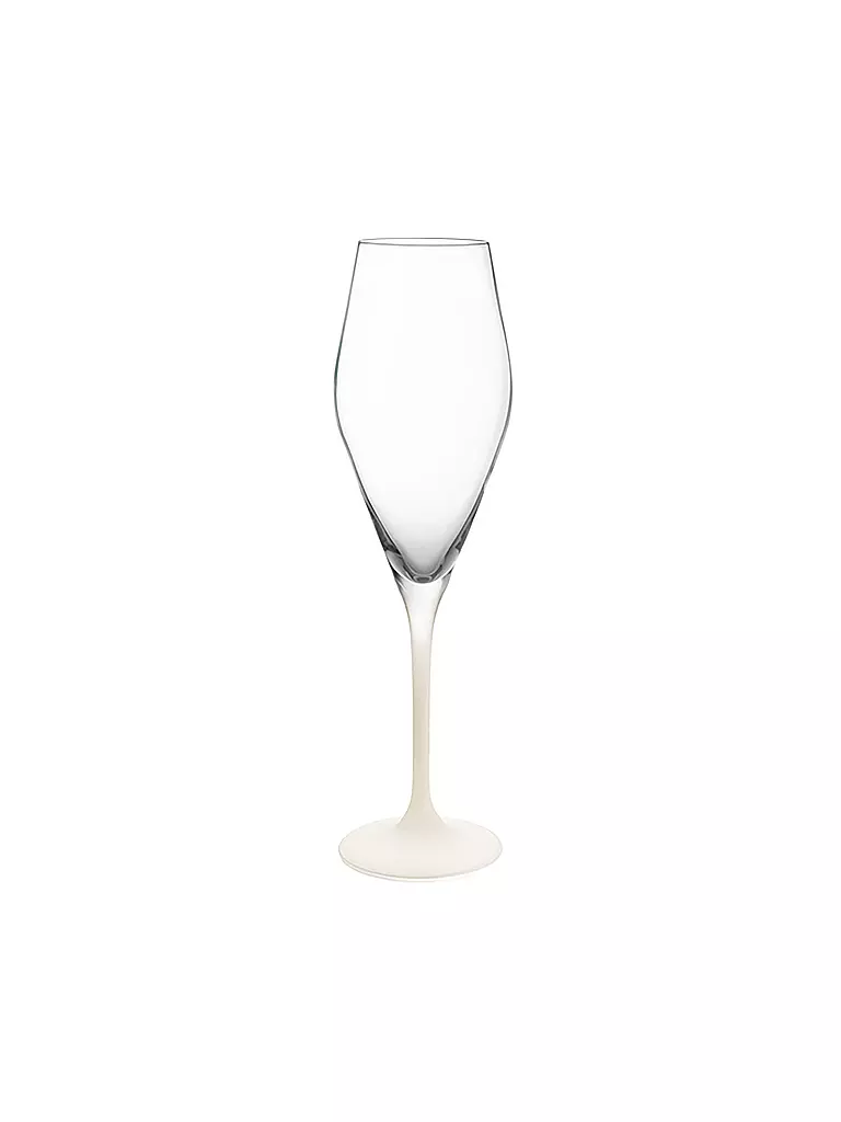 VILLEROY & BOCH | Set de 4 verres à champagne MANUFACTURE ROCK BLANC GLAS | weiss