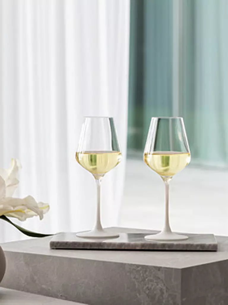 VILLEROY & BOCH | Set de 4 verres à vin blanc MANUFACTURE ROCK BLANC GLAS | Blanc