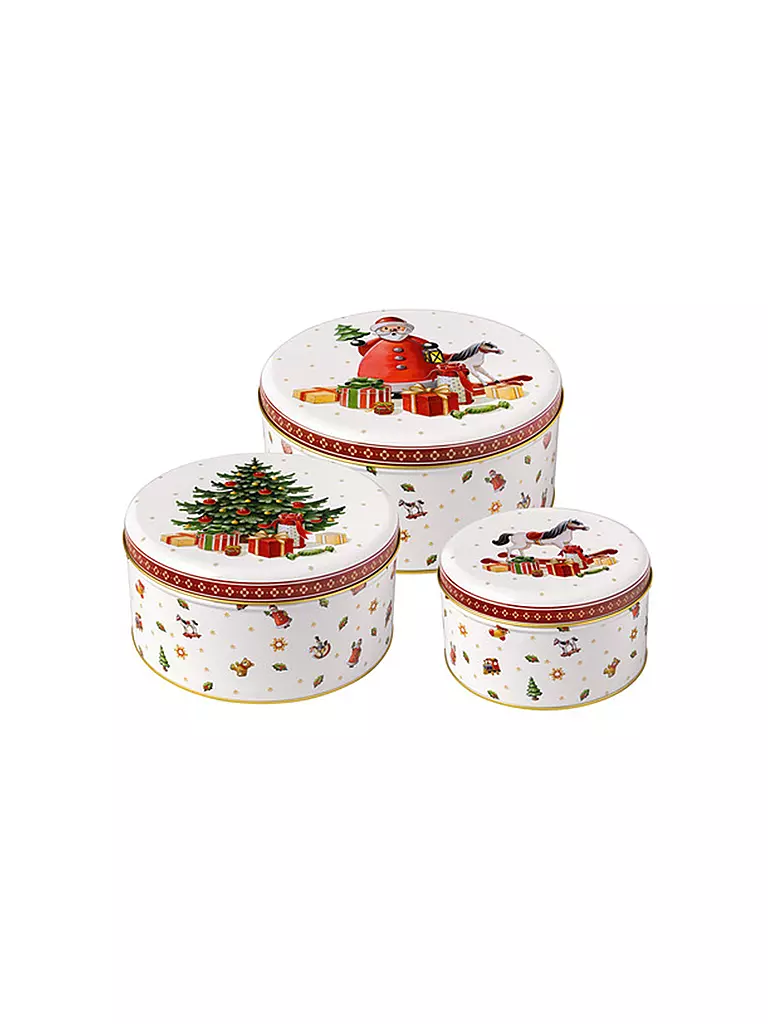 VILLEROY & BOCH | Set de boîtes à biscuits 3 pièces WINTER COLLAGE | bunt