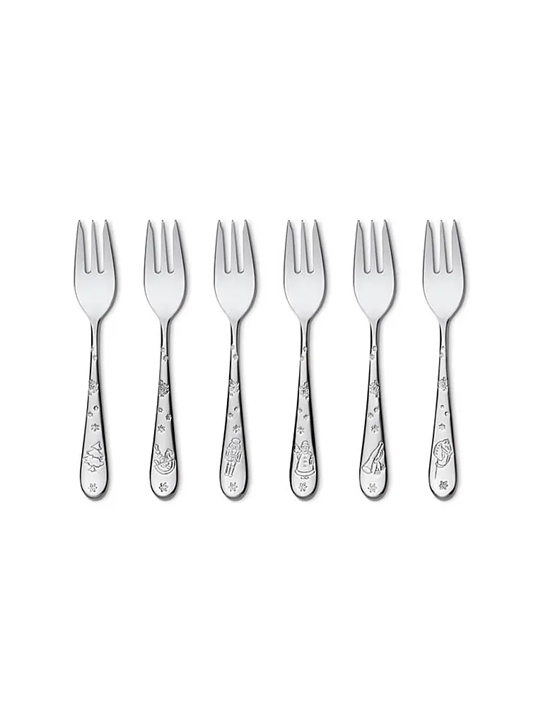 VILLEROY & BOCH | Set de fourchettes à gâteau 6 pièces | Argent