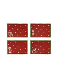 VILLEROY & BOCH | Set de table 4 pièces 32x48cm Toy's Delight | Rouge foncé