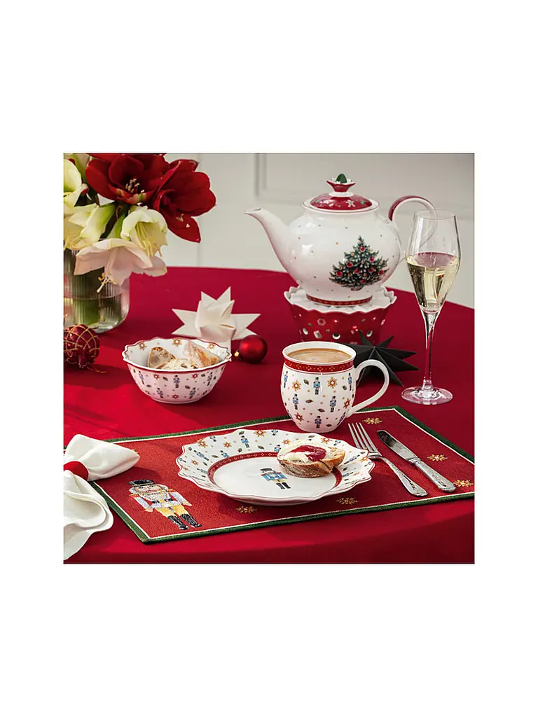 VILLEROY & BOCH | Set de table 4 pièces 32x48cm Toy's Delight | dunkelrot