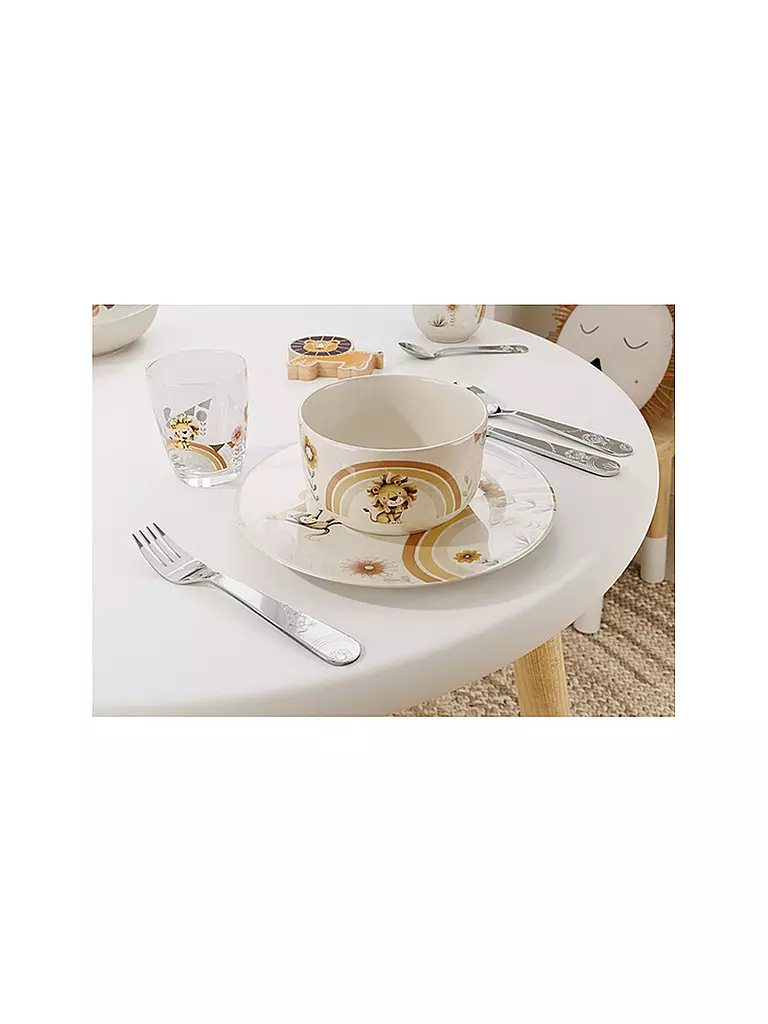 VILLEROY & BOCH | Set de vaisselle pour enfants 7 pièces Roar Like A Lion | Beige