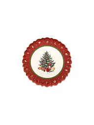 VILLEROY & BOCH | Toy's Delight Plateau à gâteau rond 33cm | Rouge foncé