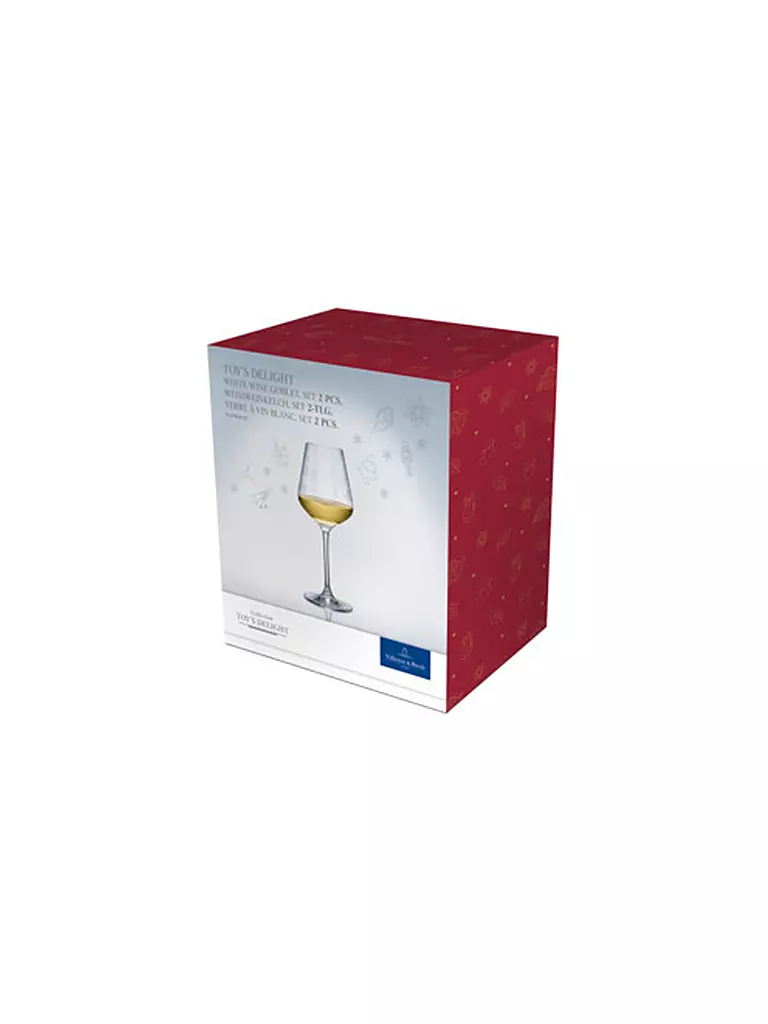 VILLEROY & BOCH | Toy's Delight Set de verres à vin blanc 2 pièces 227mm | Transparent