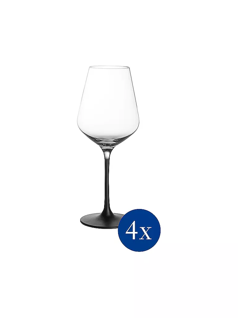 VILLEROY & BOCH | Weissweinglas Manufacture Rock 4er 380ml | Noir
