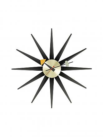 VITRA | Wanduhr "Sunborst Clock" 47cm (Messing/Schwarz)