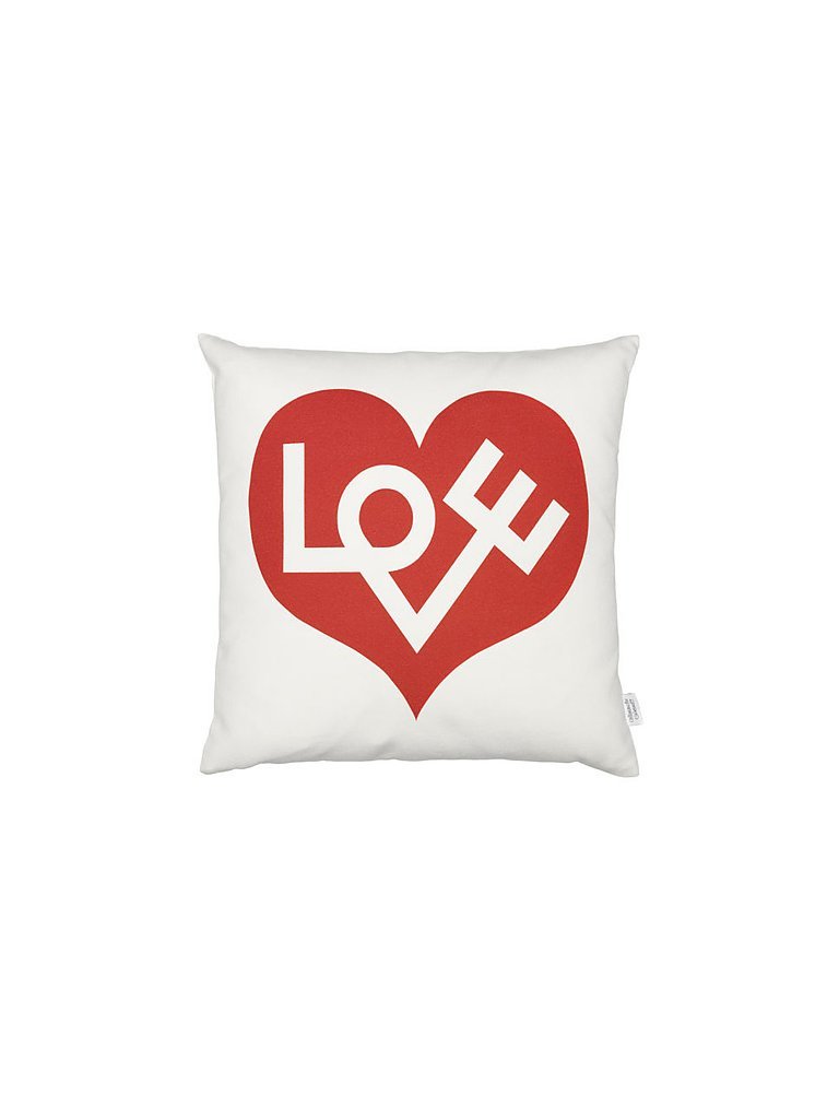 VITRA+Kissen+Graphic+Print+Love+40x40cm+blanc
