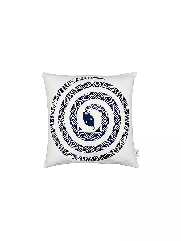 VITRA | Coussin "Graphic Print Snake" 40x40cm | weiss