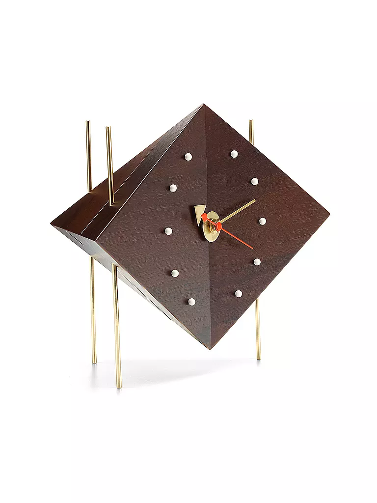 VITRA | Horloge de table - Diamond Clock Noyer massif | Marron