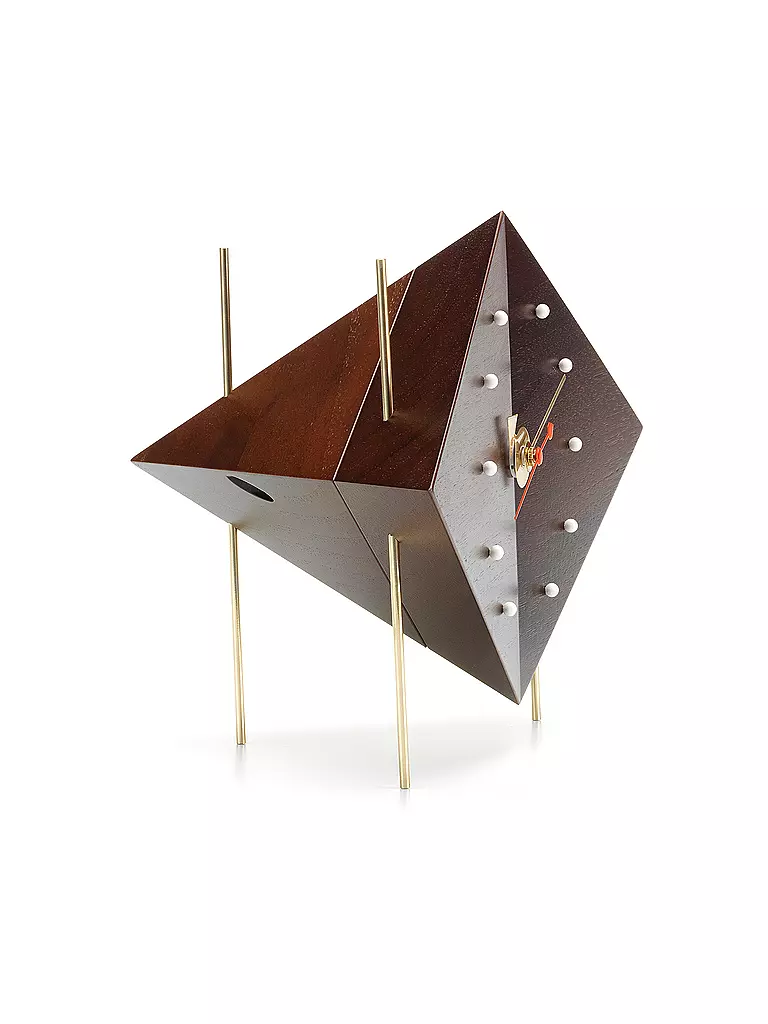 VITRA | Horloge de table - Diamond Clock Noyer massif |