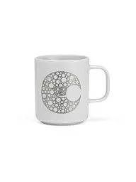 VITRA | Mug à anse - Tasse Mug à café Lune Argent | Argent