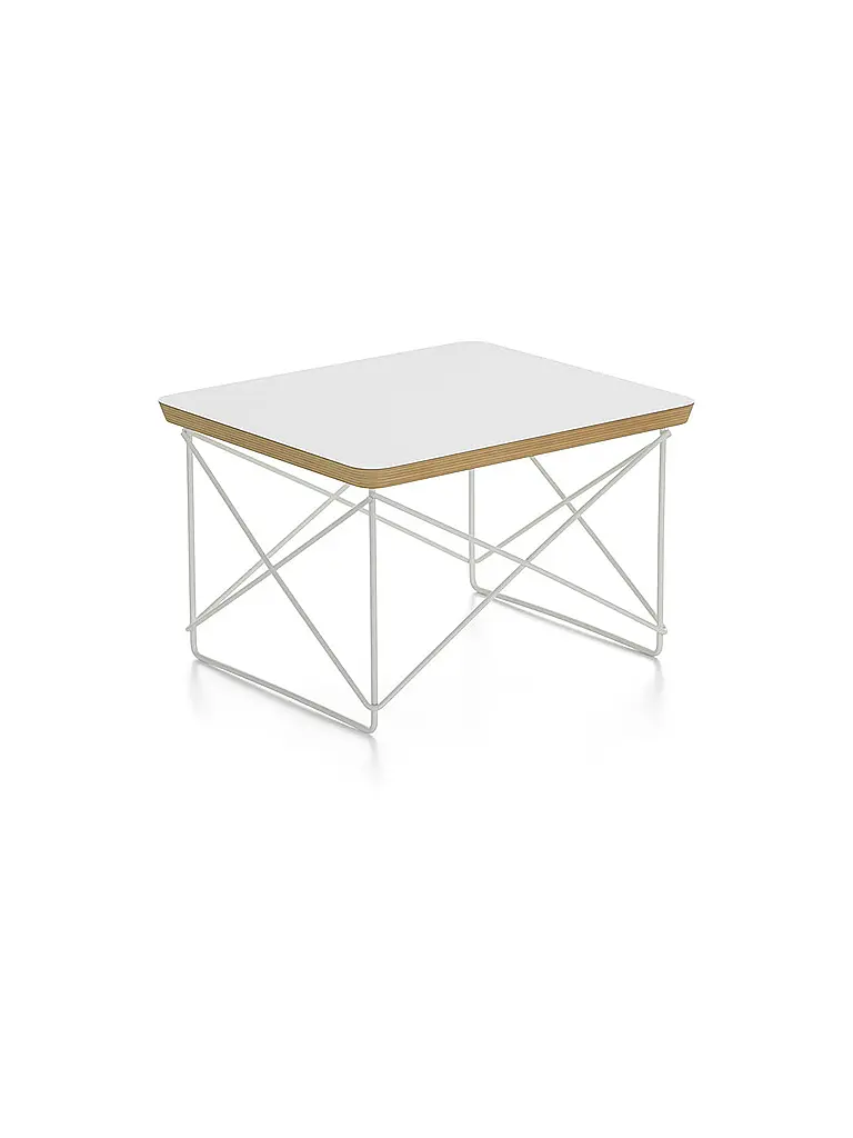 VITRA | Table d'appoint OCCASIONAL 39,2x33,5x25cm HPL. Blanc/Piètement blanc | Blanc
