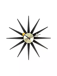 VITRA | Wanduhr "Sunborst Clock" 47cm (Messing/Schwarz) | Noir