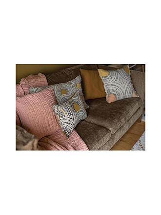 VIVARAISE | Couverture - Plaid 130x200cm Argile