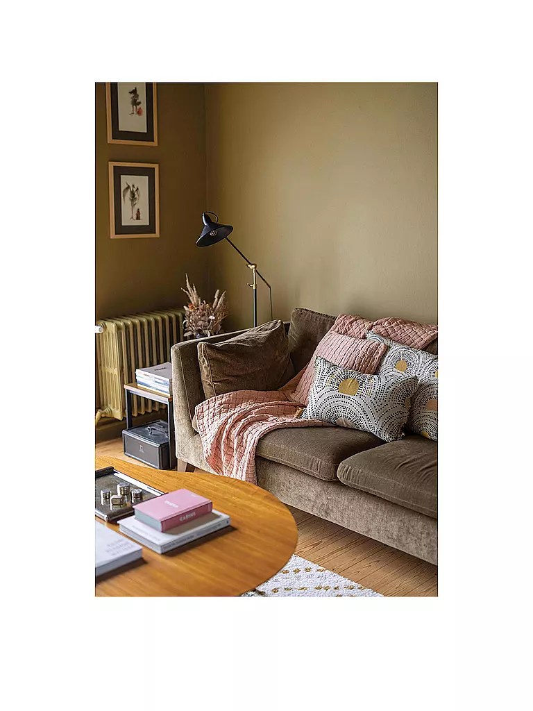 VIVARAISE | Couverture - Plaid 130x200cm Argile | 