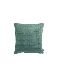 VIVARAISE | Housse de coussin 45x45cm SWAMI Olive | Pétrole