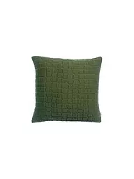 VIVARAISE | Housse de coussin 45x45cm SWAMI Olive | Vert foncé