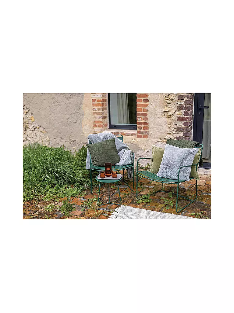 VIVARAISE | Housse de coussin 45x45cm SWAMI Olive | 