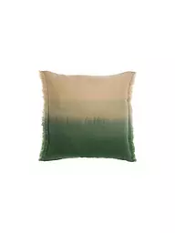 VIVARAISE | Housse de coussin 45x45cm ZEFF Shade Indigo | Vert foncé