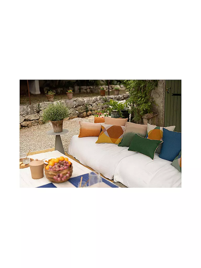 VIVARAISE | Housse de coussin 45x45cm ZEFF Shade Epicea | Vert foncé
