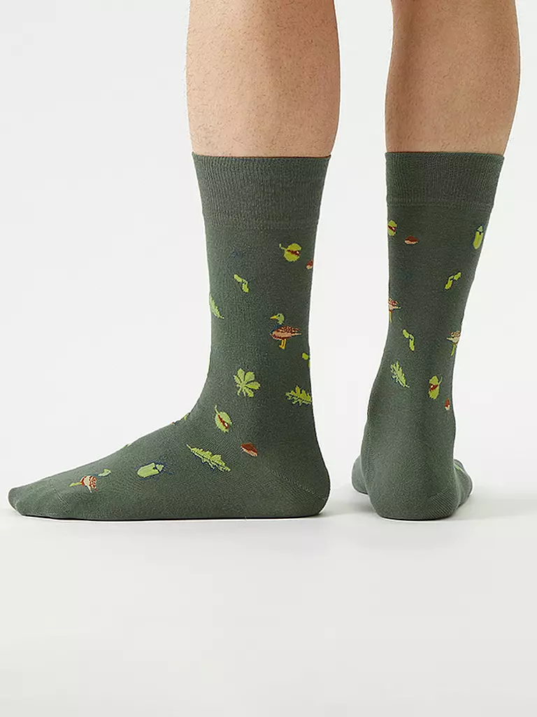 VON JUNGFELD | Socken Pond | Vert foncé