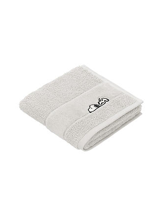 VOSSEN | Serviette d'invité lot de 2 30x50cm SLEEPY SNOOPY Pearl Grey