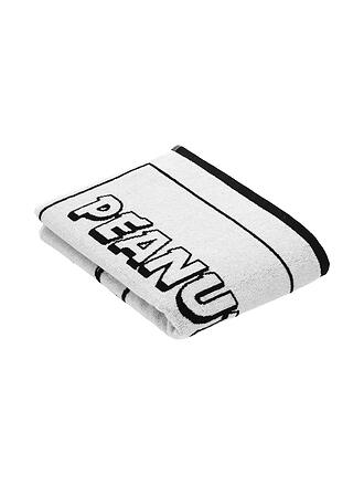 VOSSEN | Serviette de douche 67x140cm PEANUTS MOMENTS Black / White