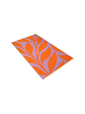 VOSSEN | Serviette de plage en velours 100x180cm OCEAN LEAF Orange