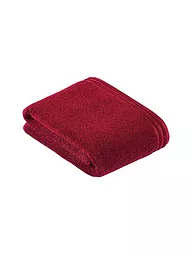 VOSSEN | Serviette de bain CALYPSO FEELING 100x150cm Flanelle | Rouge foncé
