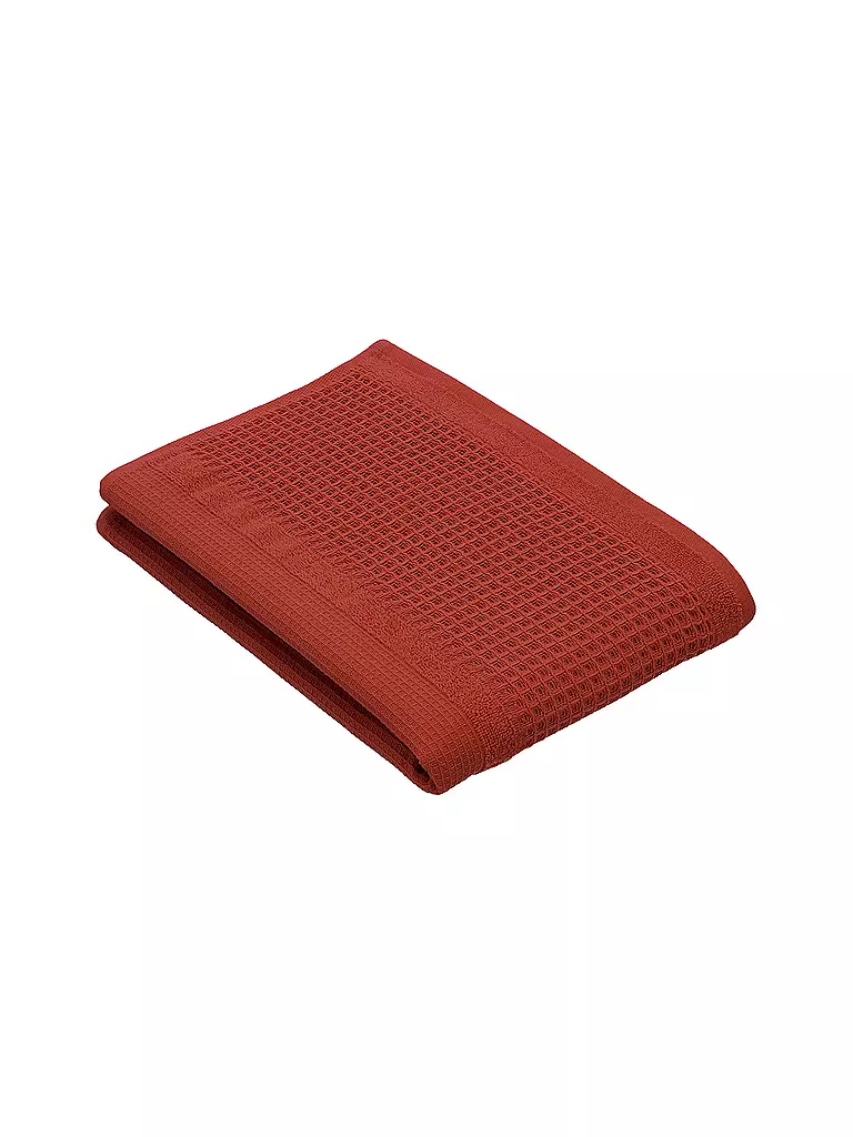 VOSSEN | Drap de douche 67x140cm SENSES Raw Sugar | dunkelrot