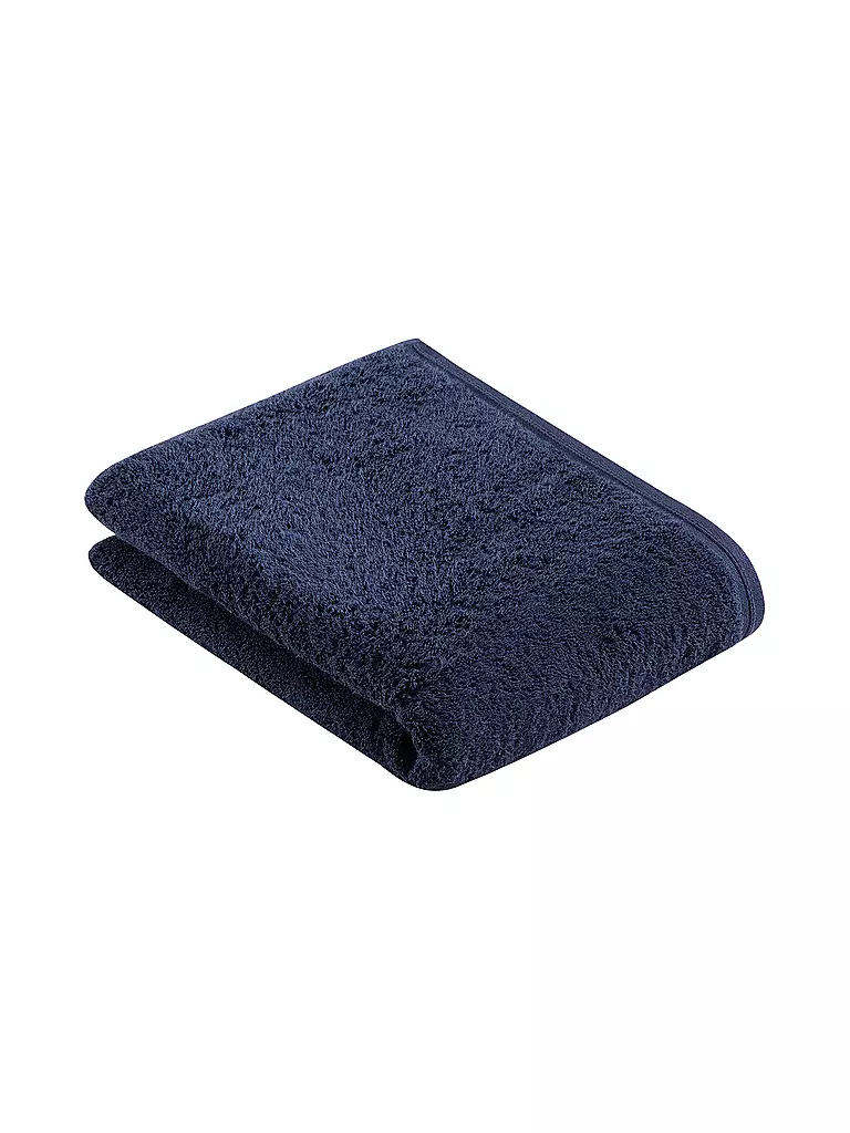 VOSSEN | Drap de douche VEGAN LIFE 67x140cm Bleu marine | dunkelblau