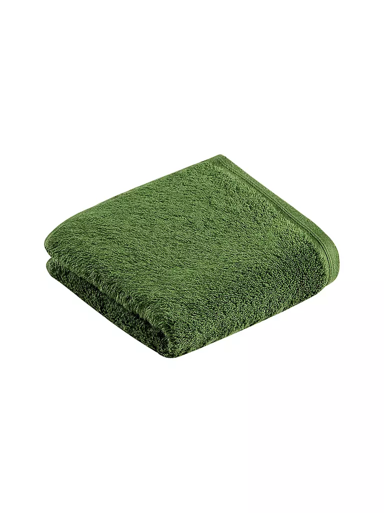 VOSSEN | Gästetuch VEGAN LIFE 40x60cm Clover | Vert foncé