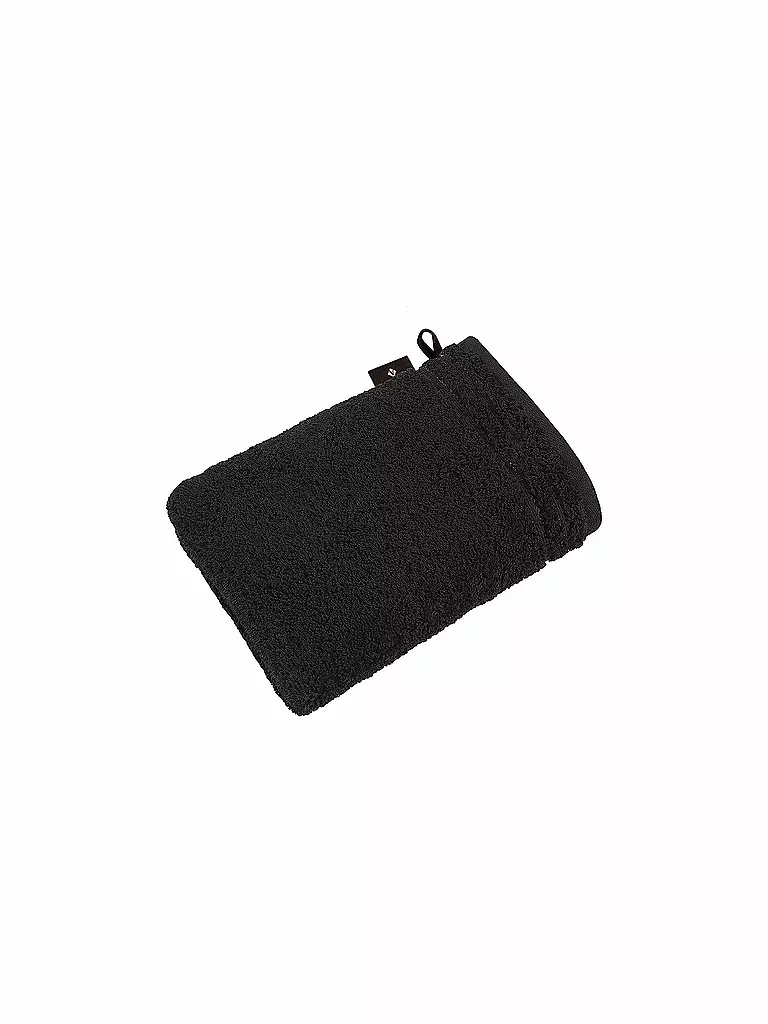 VOSSEN | Gant de toilette CALYPSO FEELING 22x16cm Noir | Noir