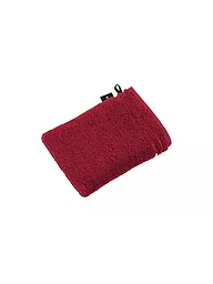 VOSSEN | Waschhandschuh CALYPSO FEELING 22x16cm Schwarz | Rouge foncé