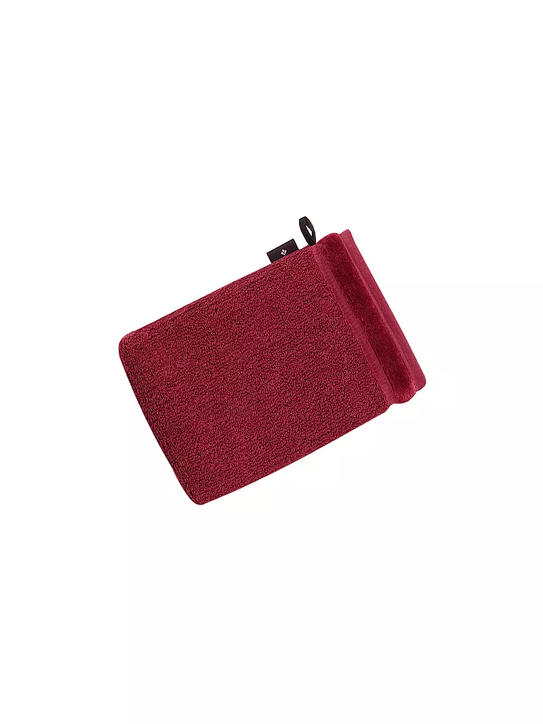 VOSSEN | Gant de toilette PURE 16x22cm Red Rock | dunkelrot