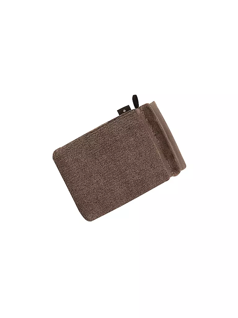 VOSSEN | Gant de toilette PURE 16x22cm Toffee | grün