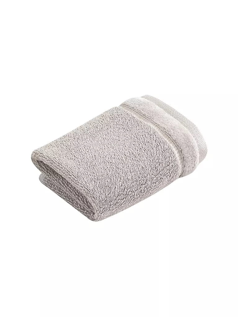 VOSSEN | Gant de toilette PURE 30x30cm Stone | silber