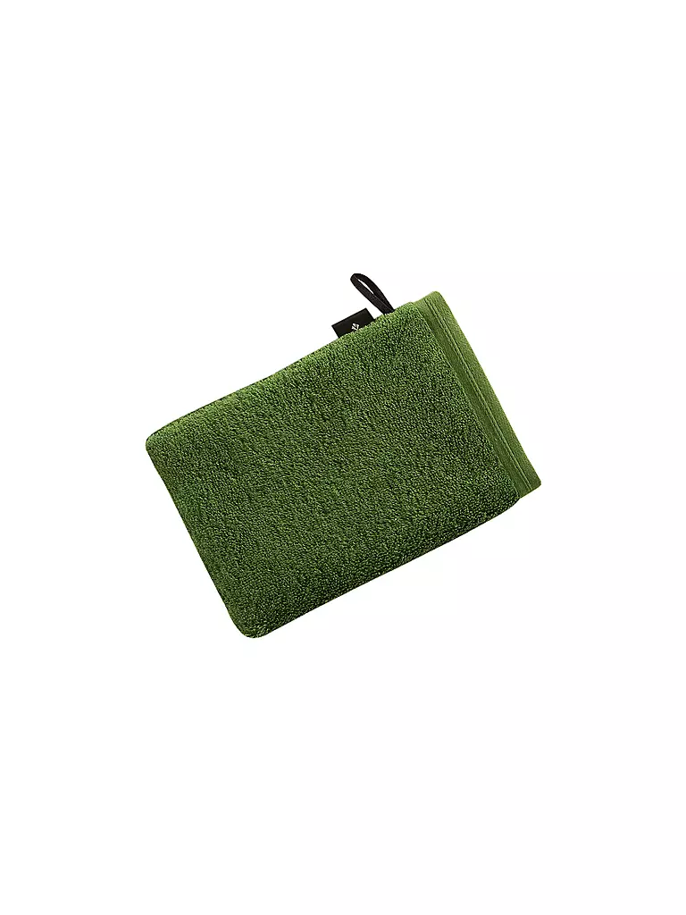 VOSSEN | Gant de toilette VEGAN LIFE 16x22cm Clover | Vert foncé