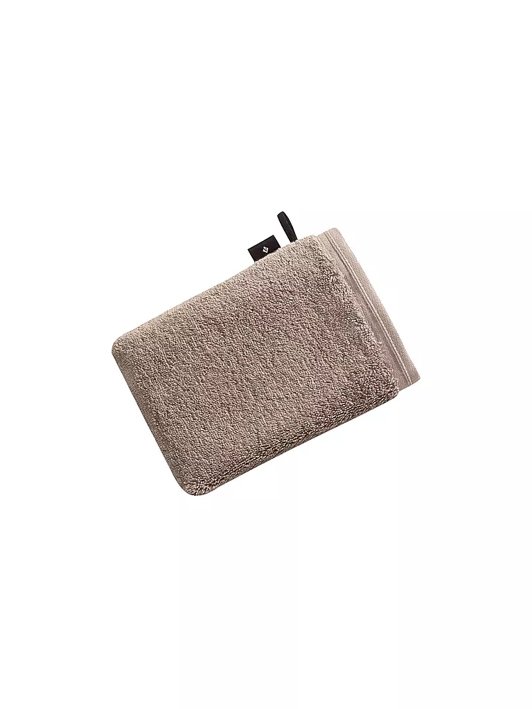 VOSSEN | Gant de toilette VEGAN LIFE 16x22cm Pepplestone | braun