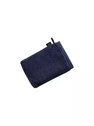 VOSSEN | Gant de toilette VEGAN LIFE 16x22cm Clover | Bleu foncé