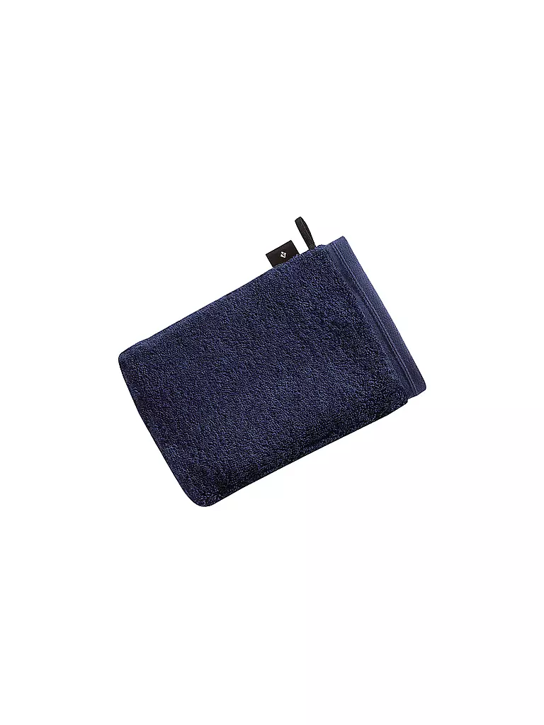 VOSSEN | Gant de toilette VEGAN LIFE 22x16cm Bleu Marine | Bleu foncé
