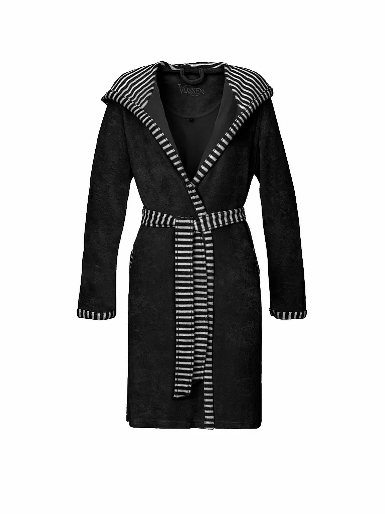 VOSSEN | Peignoir Femme JUNO Noir | schwarz