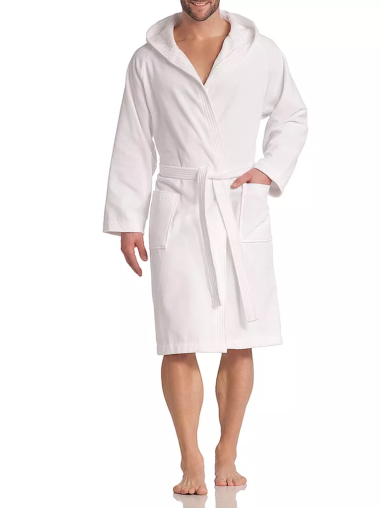VOSSEN | Peignoir unisexe TEXAS Blanc | weiss
