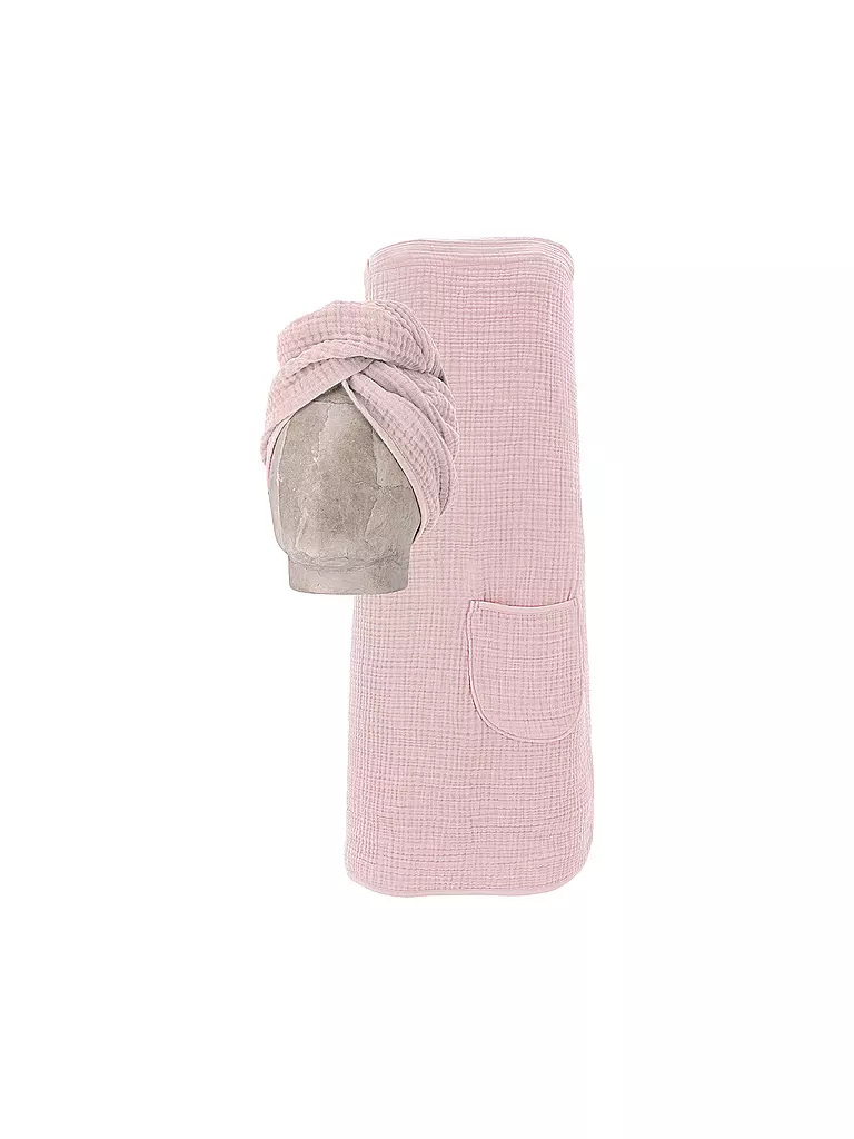 VOSSEN | Saunakilt 2 pièces WELLNESS Pearl Skin | rosa