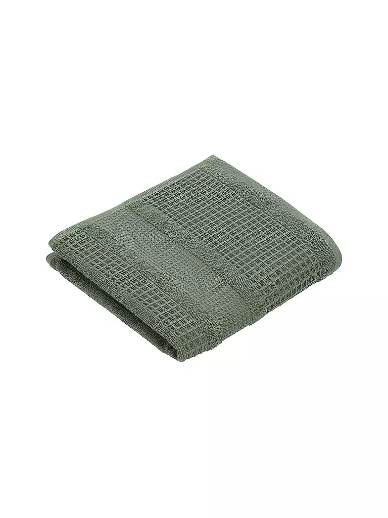 VOSSEN | Serviette 50x100cm SENSES Detox Green | dunkelgrün
