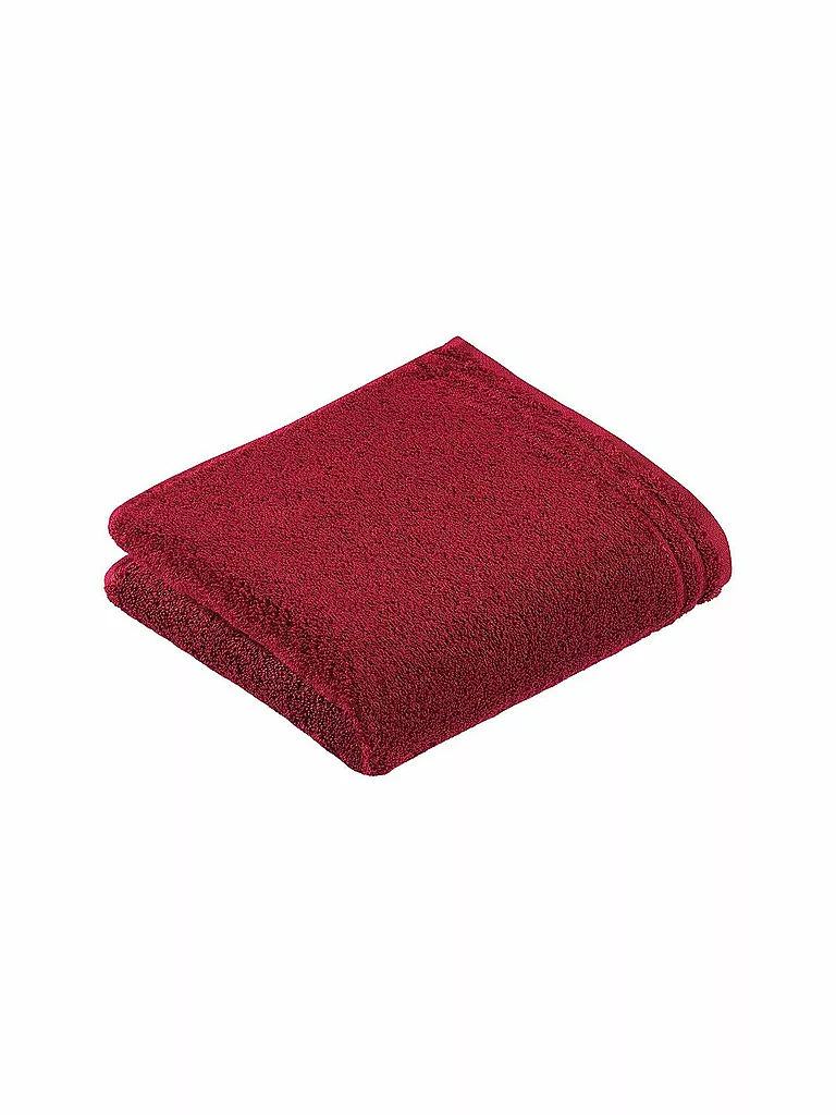 VOSSEN | Serviette CALYPSO FEELING 50x100cm Rubin | Rouge foncé