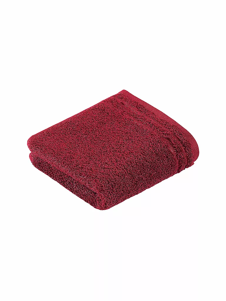 VOSSEN | Serviette d'invité CALYPSO FEELING 30x50cm Rubin | dunkelrot